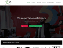 Tablet Screenshot of joeapfelbaum.com